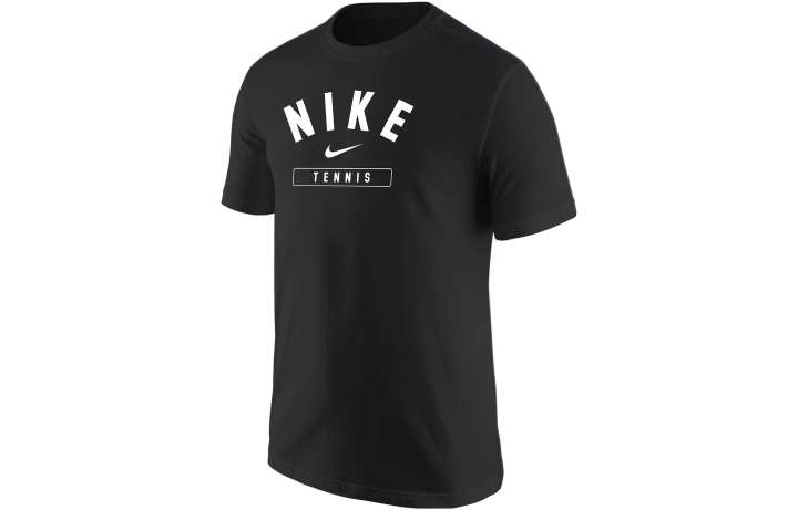 Nike Nike T Shirts Men's Black Crew Neck Moderate Straight Fit