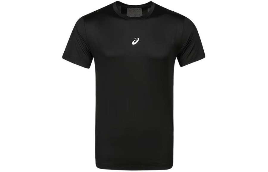 ASICS ASICS T Shirts Men's Black Crew Neck Moderate