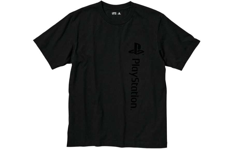 UNIQLO T Shirts Unisex Black Crew Neck Moderate Straight Fit