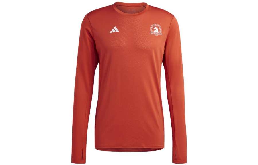 Adidas Adidas T Shirts Men's Orange Crew Neck Moderate Straight Fit