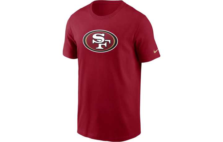 Nike Nike T Shirts Men's Red Crew Neck Moderate Straight Fit