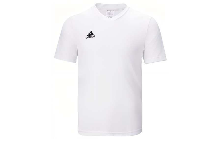 Adidas Adidas T Shirts Men's White V Neck Moderate Straight Fit