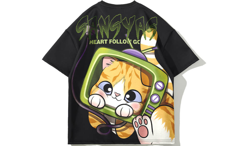 SANSYAS T Shirts Unisex Crew Neck Moderate Straight Fit