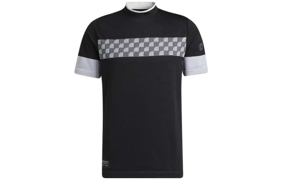Adidas Adidas T Shirts Men's Black Crew Neck Moderate Straight Fit