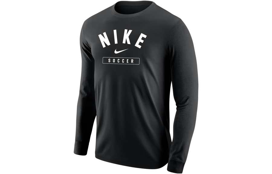 Nike Nike T Shirts Men's Black Crew Neck Moderate Straight Fit