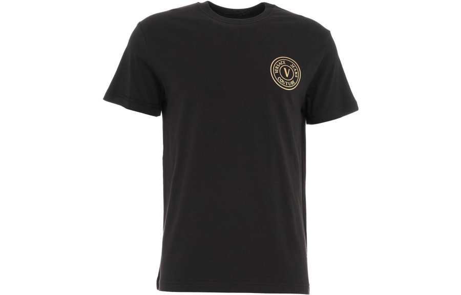 VERSACE JEANS COUTURE Logo Printed Crewneck T Shirt