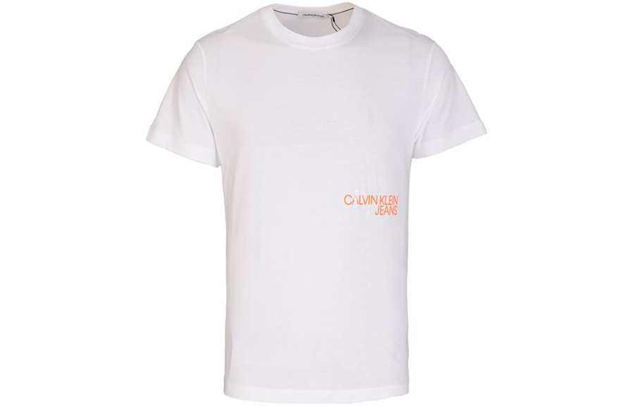 Calvin Klein T Shirts Men's Crew Neck Moderate Straight Fit