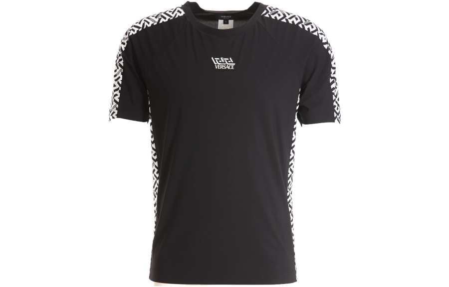 VERSACE VERSACE T Shirts Men's Black Crew Neck Moderate
