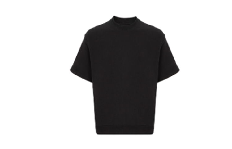 Calvin Klein T Shirts Men's Black BAE Crew Neck Moderate Straight Fit