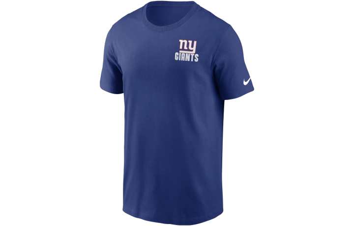 Nike Nike T Shirts Men's Blue Crew Neck Moderate Straight Fit