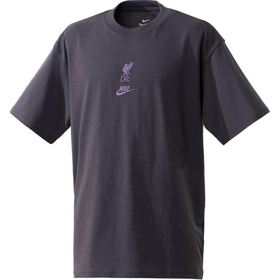 Nike Nike T Shirts Men's Purple Crew Neck Moderate Straight Fit