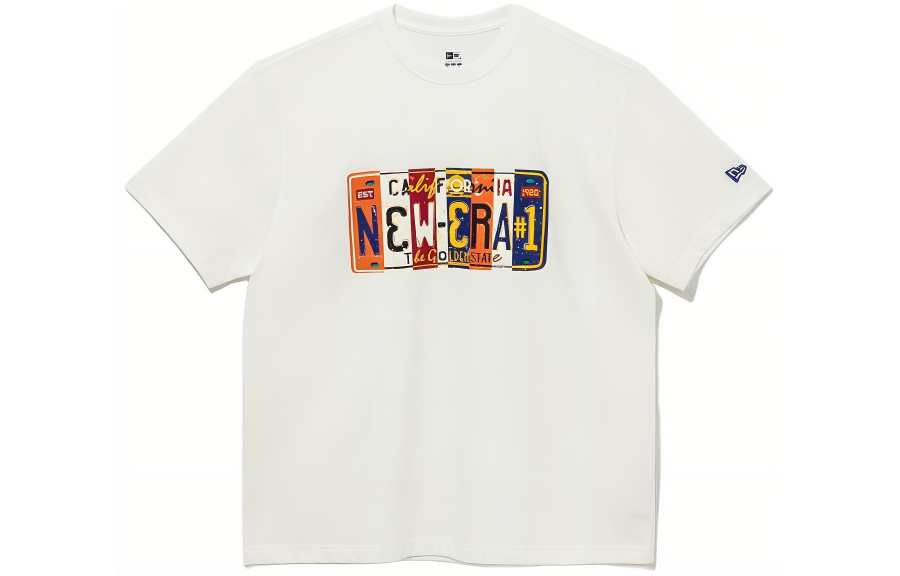 New Era T Shirt Unisex Gray White