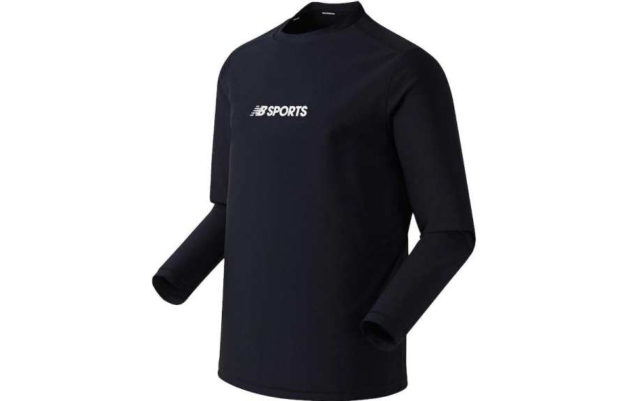 New Balance New Balance T Shirts Men's Black Crew Neck Moderate Straight Fit