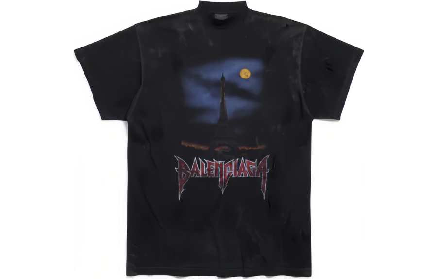 Balenciaga Sticky Note T Shirt Oversized In