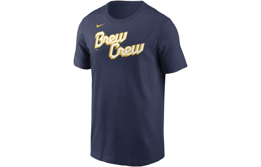 Nike Nike T Shirts Men's Marine Blue Crew Neck Moderate Straight Fit