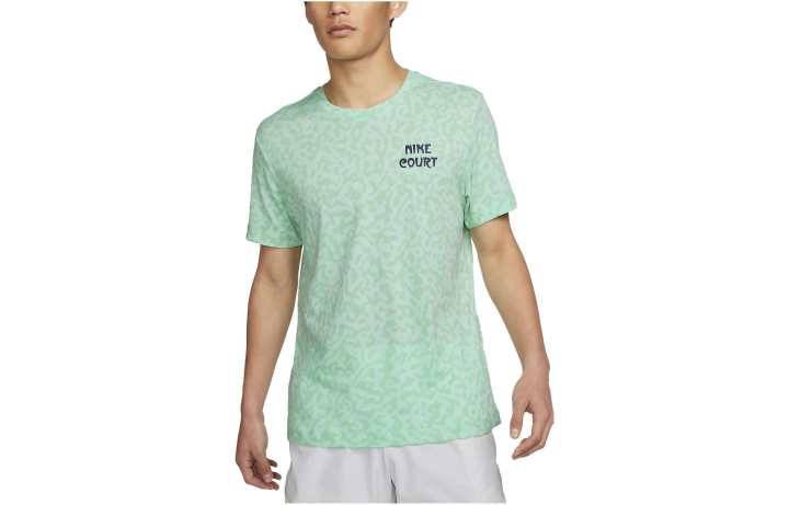 Nike Nike T Shirts Men's Mint Foam Color Crew Neck Moderate Straight Fit