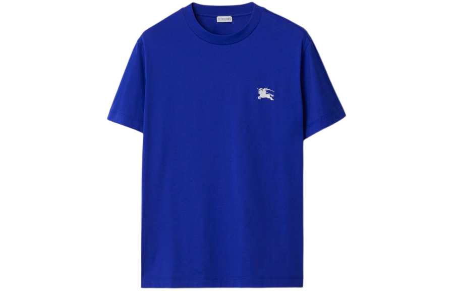 Burberry T Shirts Men's Blue Crew Neck Moderate