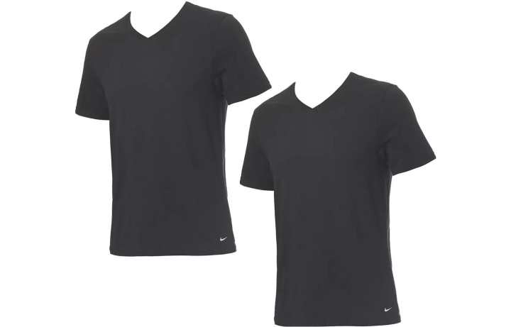 Nike Nike T Shirts Men's V Neck Moderate Straight Fit