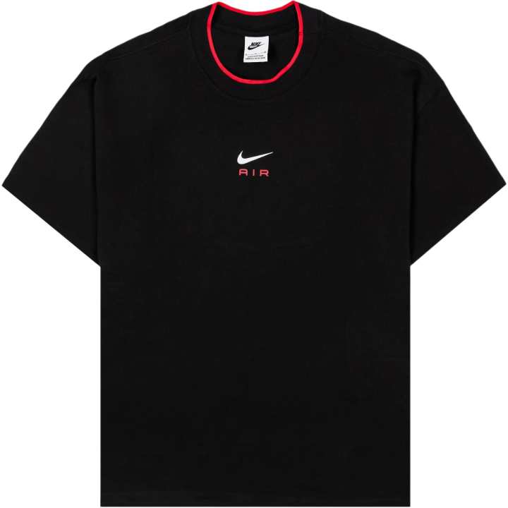 Nike Nike T Shirts Men's Black Crew Neck Moderate Straight Fit