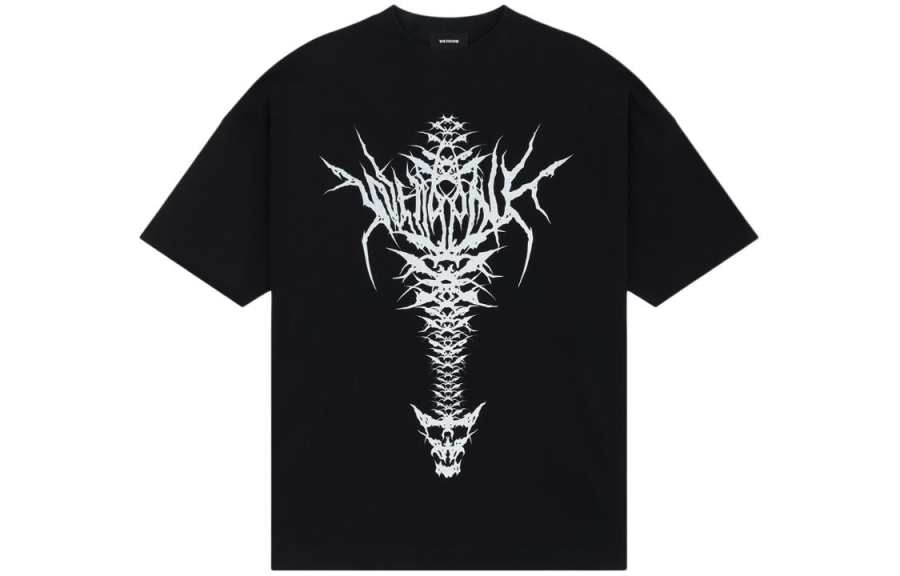 WE11DONE WE11DONE T Shirts Men's Black Crew Neck Moderate
