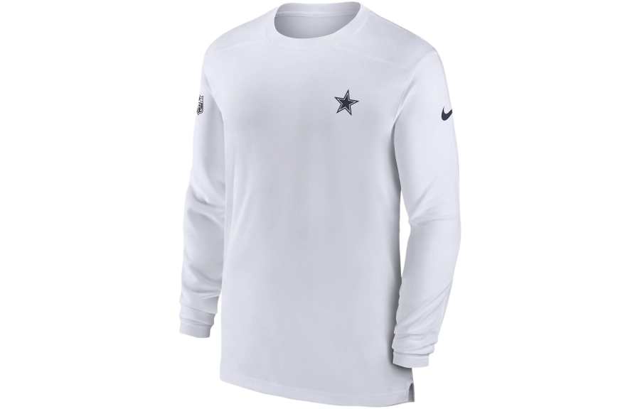 Nike Nike Dri FIT Sideline Coach NFL Dallas Cowboys T Shirt United States Rugby League Dallas Cowboys Men's White