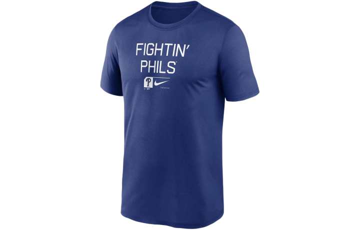 Nike Nike Philadelphia Phillies Baseball Phrase Legend T Shirt Men's Blue