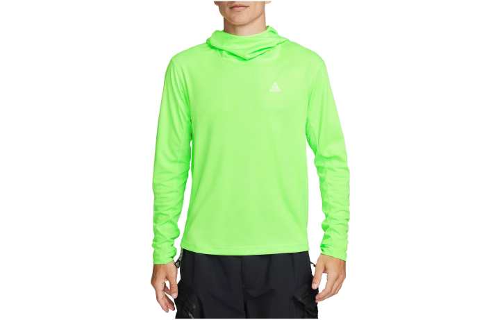 Nike Nike T Shirts Men's Green Hooded Moderate Straight Fit