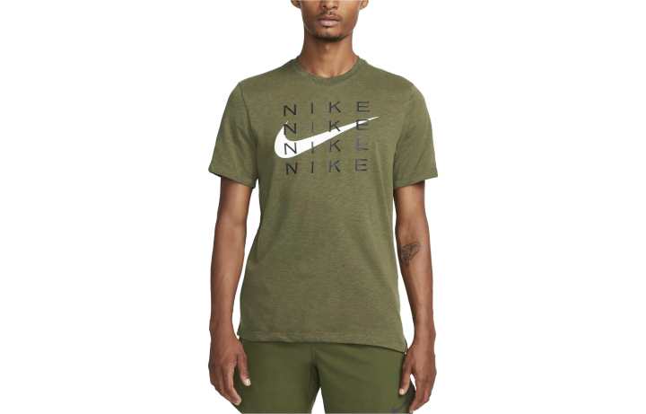Nike Nike T Shirts Unisex Green Crew Neck Moderate Straight Fit