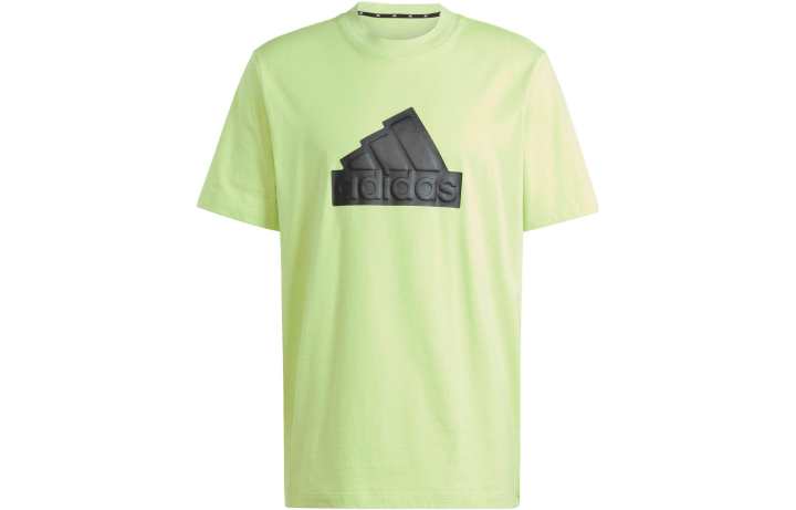 Adidas Adidas T Shirts Men's Green Crew Neck Moderate Straight Fit