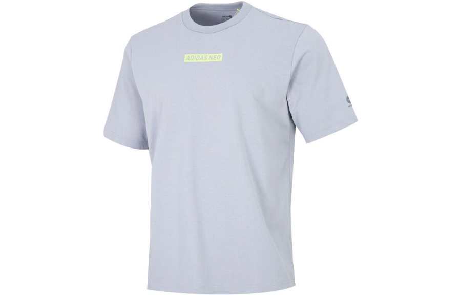 Adidas Adidas T Shirts Men's Blue Crew Neck Moderate Straight Fit