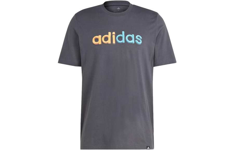 Adidas Adidas T Shirts Men's Black Crew Neck Moderate Straight Fit