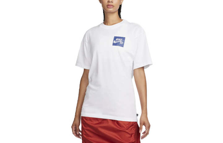 Nike Nike T Shirts Unisex White Crew Neck Moderate Straight Fit