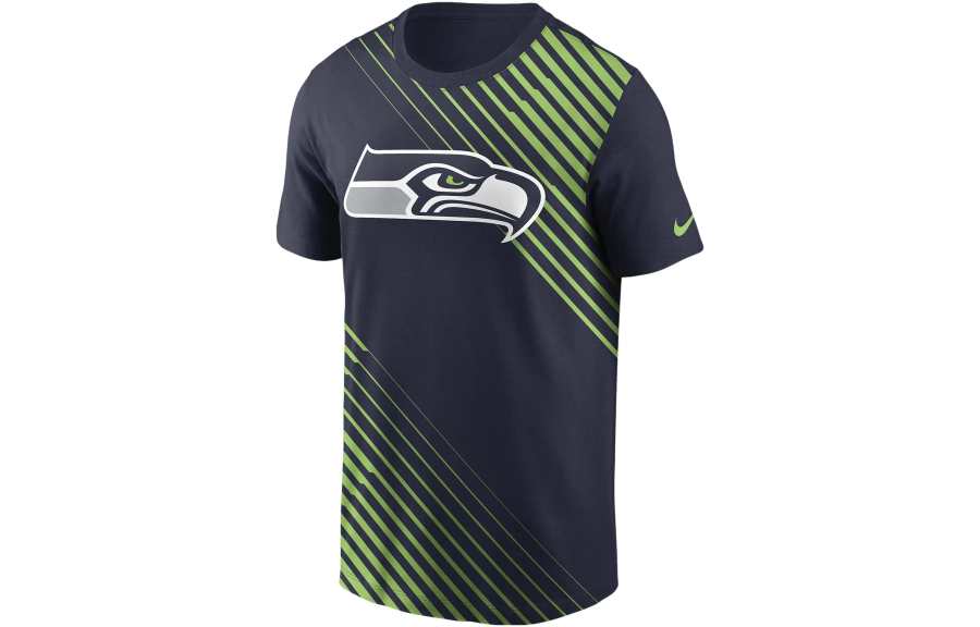 Nike Nike T Shirts Men's Marine Blue Crew Neck Moderate Straight Fit