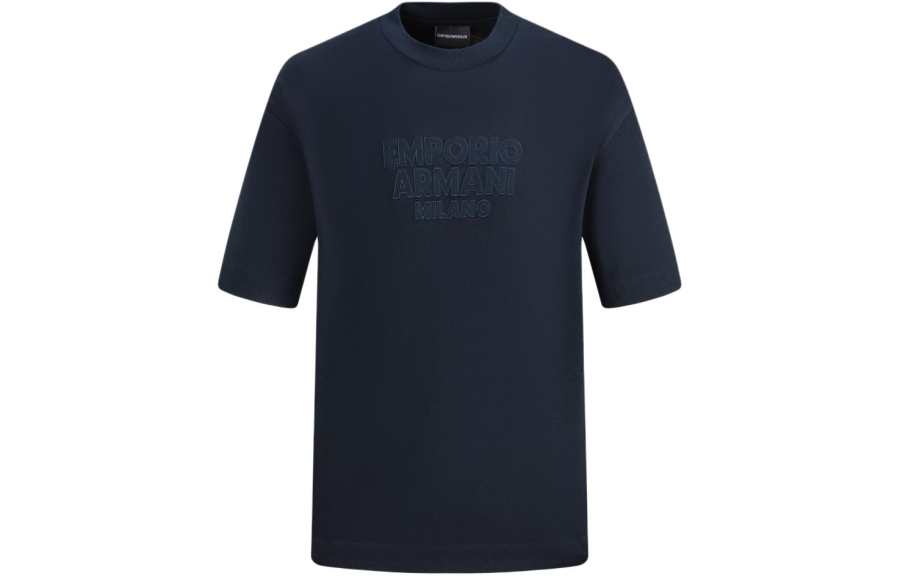 EMPORIO ARMANI SS24 T Shirt Men's Navy Blue