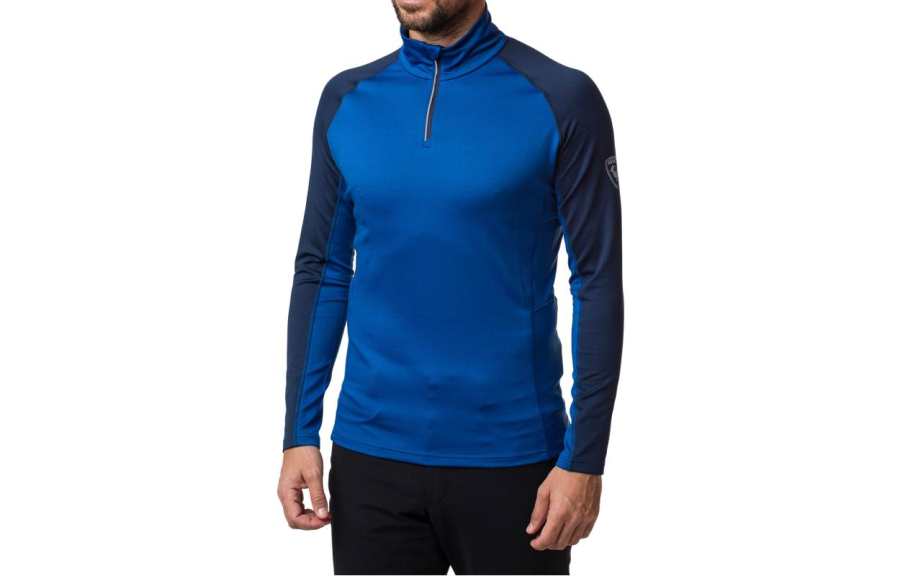 ROSSIGNOL T Shirts Men's Stand Collar Moderate Straight Fit