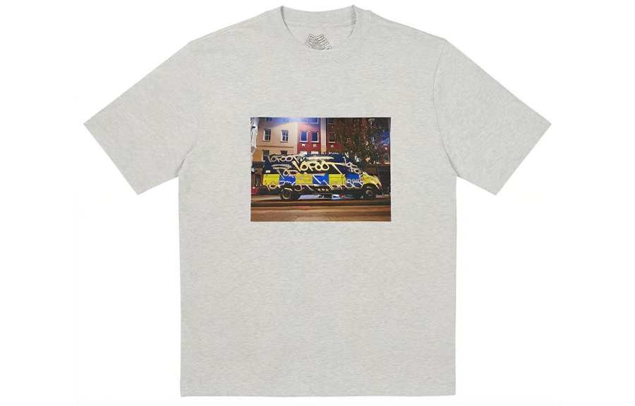 PALACE FW23 T Shirts Unisex Gray Crew Neck Moderate