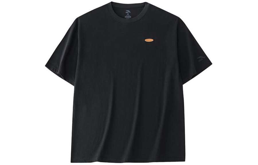 Anta Drop Shoulder Sleeve T-Shirt Men's Black