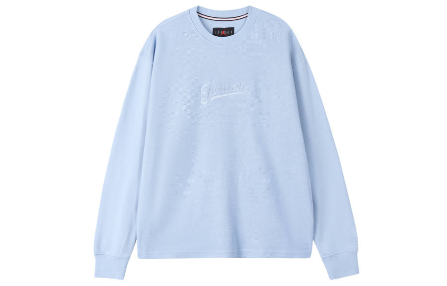 Jordan Jordan T Shirts Men's Blue Gray Crew Neck Moderate Straight Fit