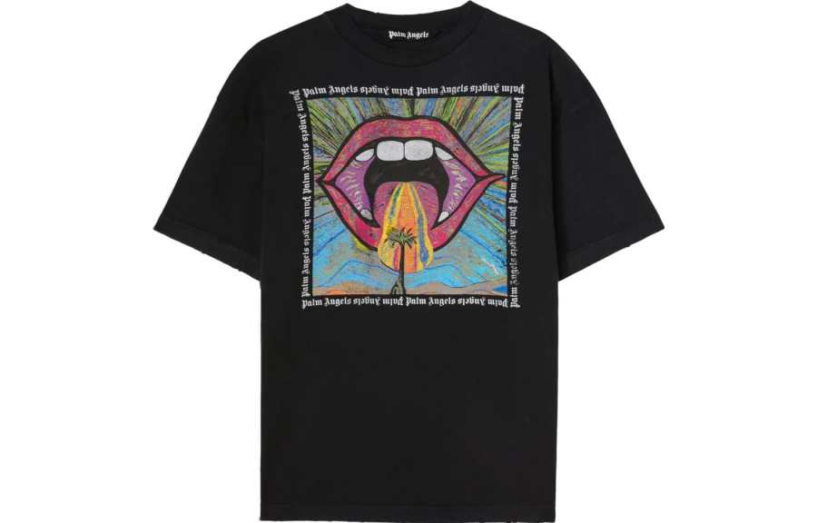 Palm Angels Crazy Mouth crew-neck T-shirt