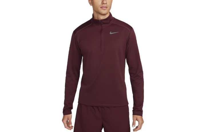 Nike Nike T Shirts Men's Brown Stand Collar Moderate Straight Fit