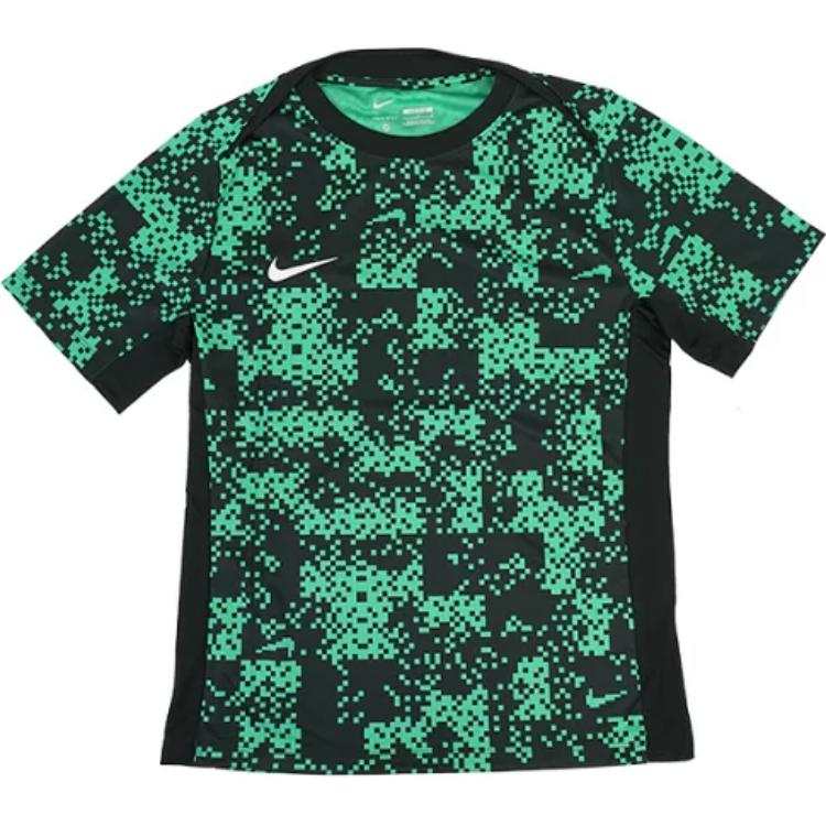 Nike Nike T Shirts Men's Green Crew Neck Moderate Straight Fit
