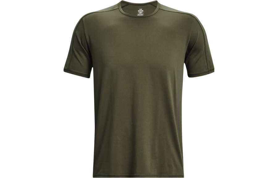 Under Armour T Shirts Men's Green Crew Neck Moderate Straight Fit