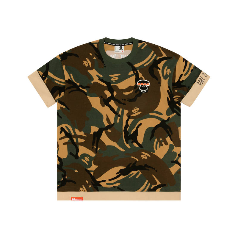 Aape By *A Bathing APE® Camouflage print Cotton T shirt