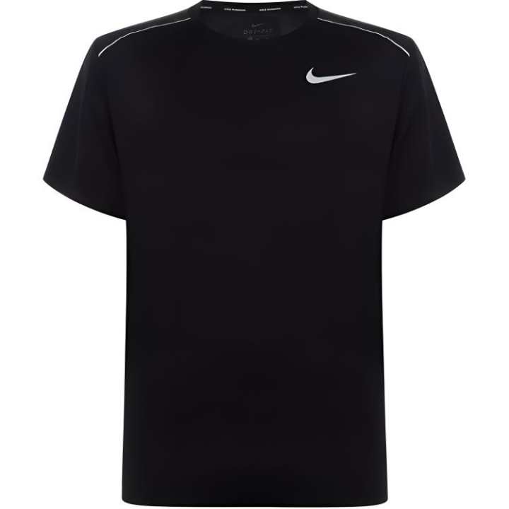 Nike Nike T Shirts Men's Black Crew Neck Moderate Straight Fit