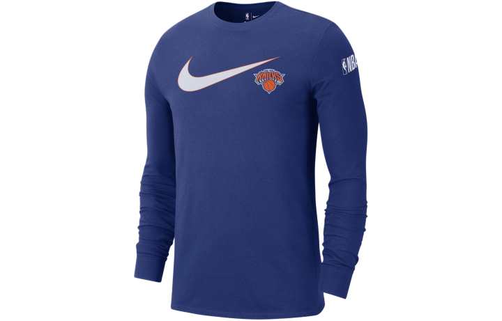 Nike Nike New York Knicks Swoosh Essential Men's Nike Nba Long-Sleeve T-Shirt