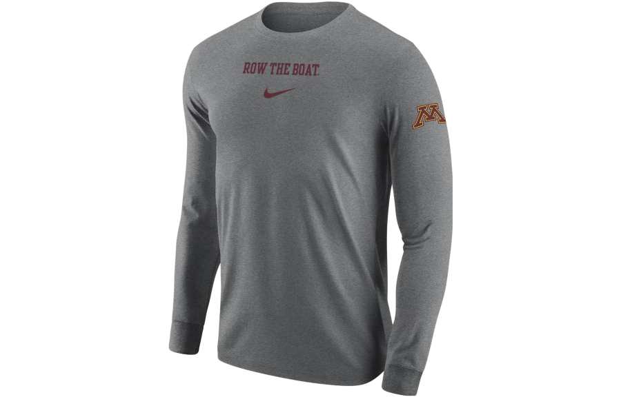 Nike Nike T Shirts Men's Gray Crew Neck Moderate Straight Fit