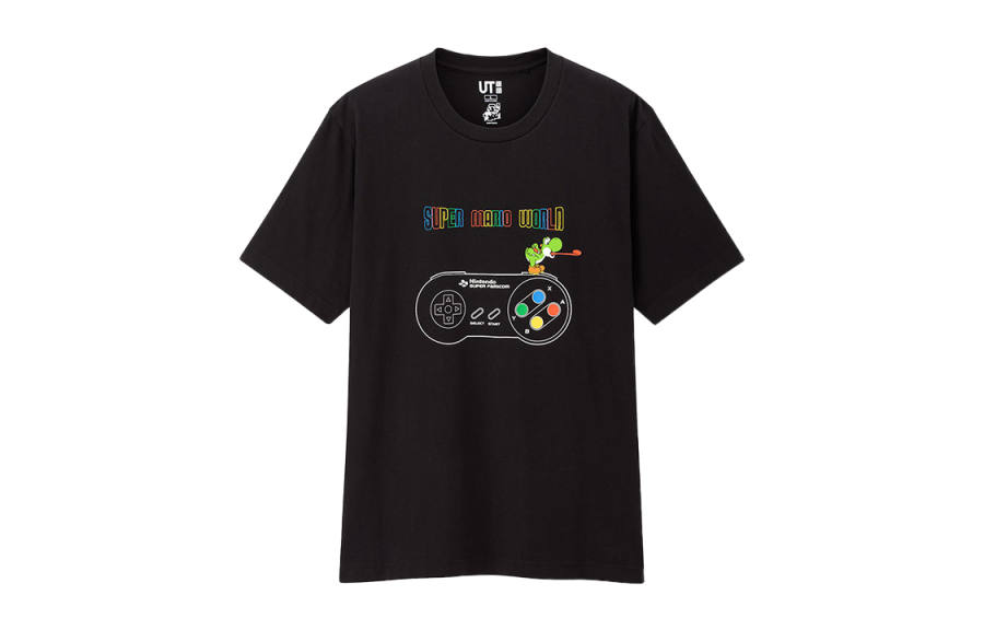 UNIQLO T Shirts Men's Black Crew Neck Moderate