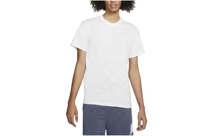 Nike Nike T Shirts Men's White Crew Neck Moderate Straight Fit