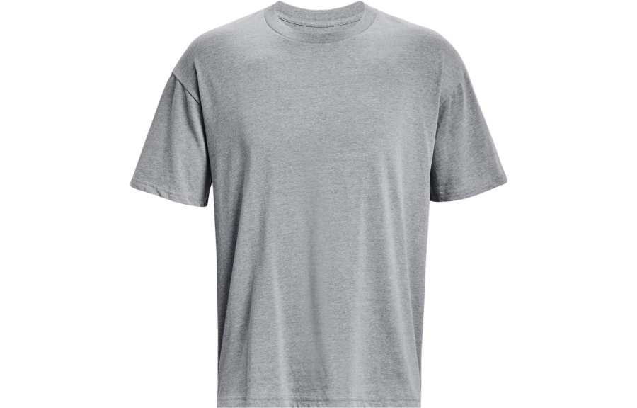 Under Armour T Shirts Men's Gray Crew Neck Moderate