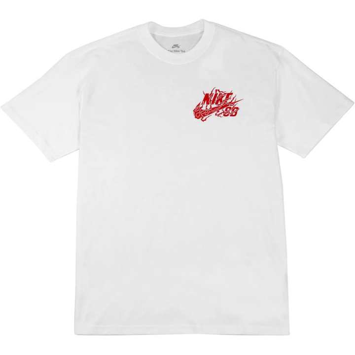 Nike Nike T Shirts Men's White Crew Neck Moderate Straight Fit